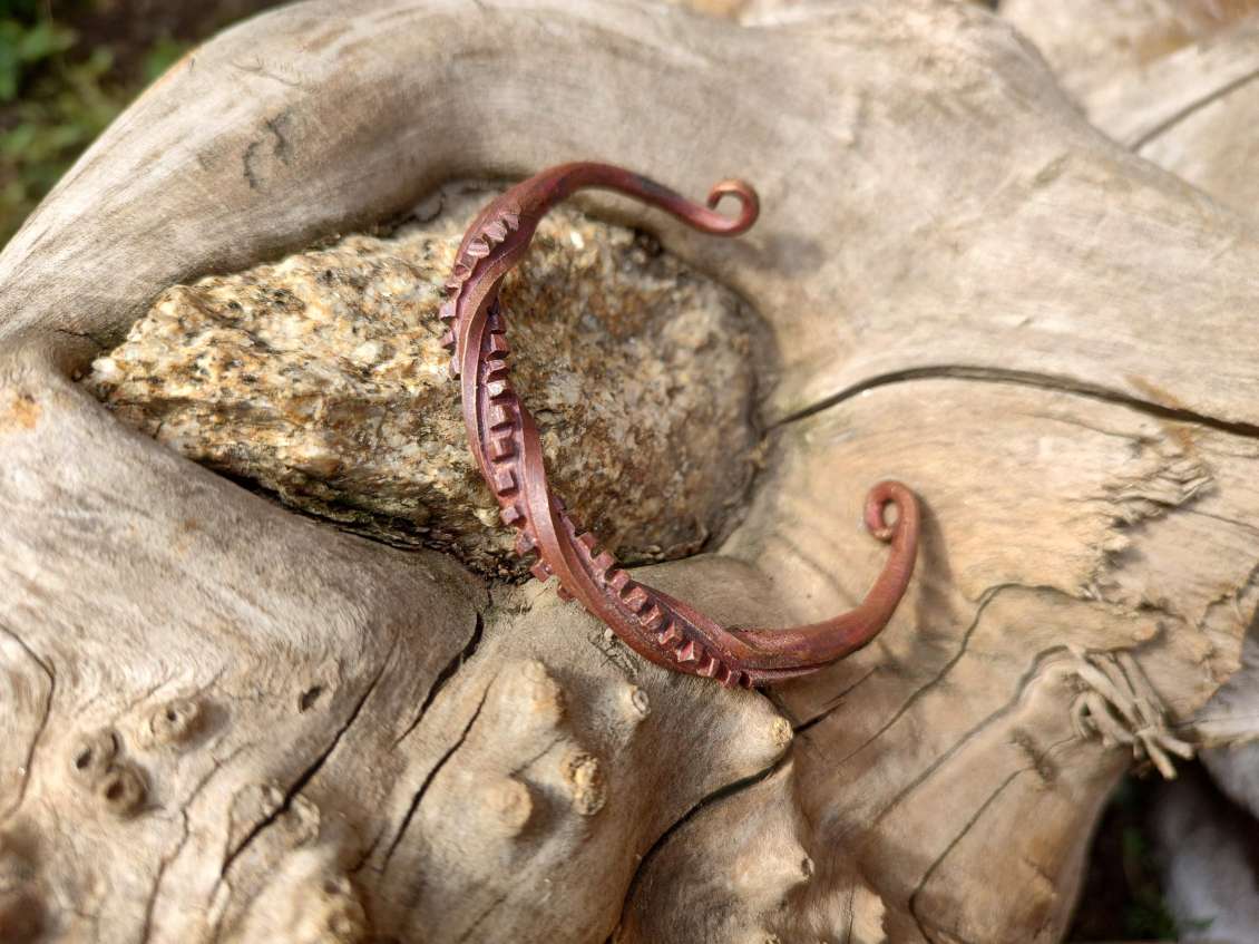 Handmade copper art bracelet