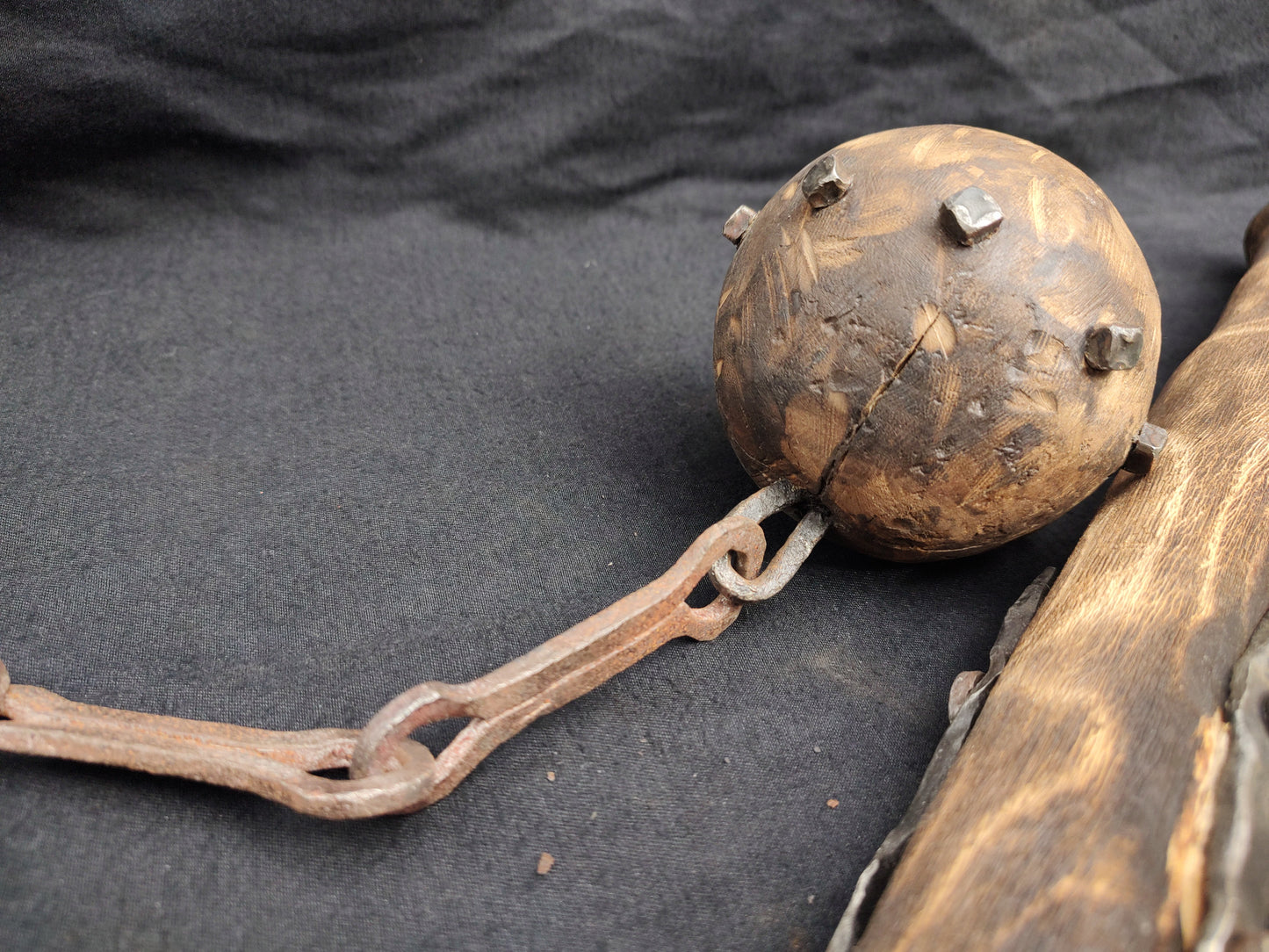 Medieval ball chain mace historical realistic reproductions