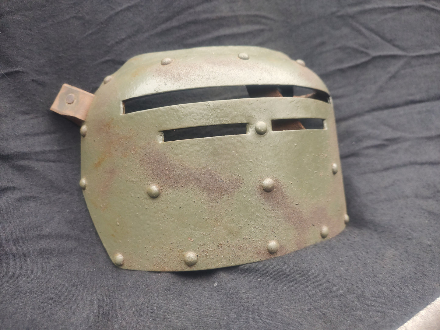 Ww1 face plate armor for german m16 m17 helmets realistic repro