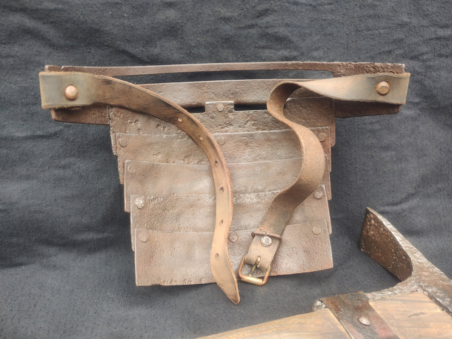 WW1 Face plate armor for M16 M17 German miliary helmets trench art realistic repro