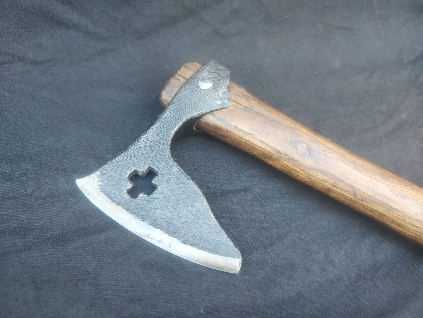 Crusader axe hand forged unique specimen